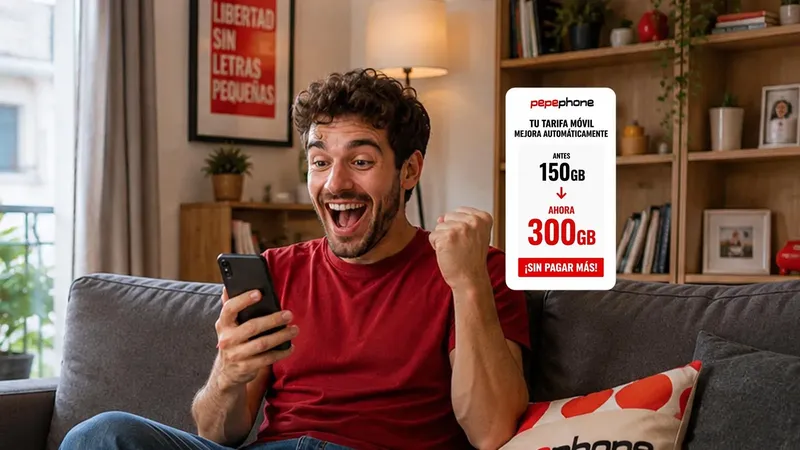 Pepephone da una sorpresa a sus clientes con una subida de GB para algunas tarifas móviles sin cambiar el precio