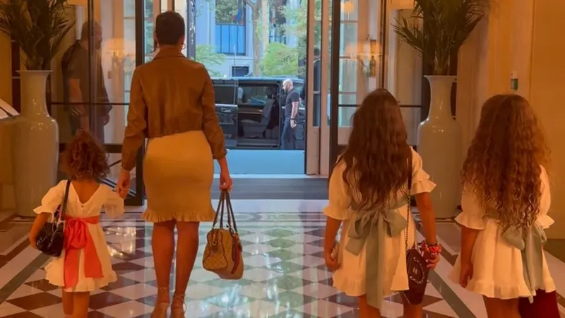 Georgina Rodríguez organiza un viaje de chicas a París con sus hijas para ver a Céline Dion