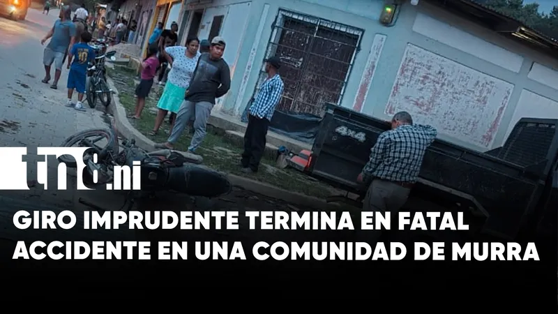 Accidente de tránsito deja un fallecido y una lesionada en Murra, Nueva Segovia