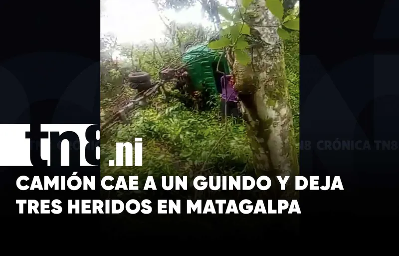 Tres lesionados deja un accidente de tránsito en la carretera Matagalpa – La Dalia