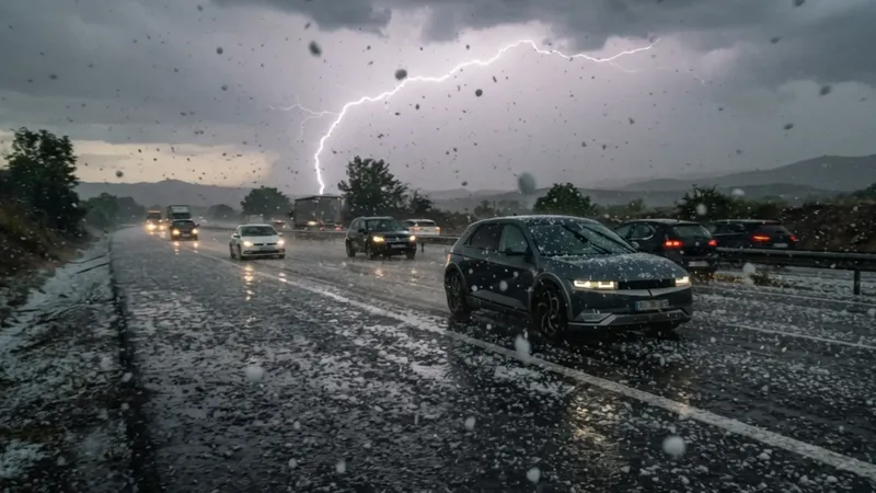 Conducir bajo la lluvia y el granizo: ¿Sabrías mantenerte seguro en tu coche eléctrico?