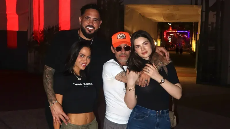 Nadia Ferreira y Marc Anthony, de cita doble con Natti Natasha y Raphy Pina en Universal Studios