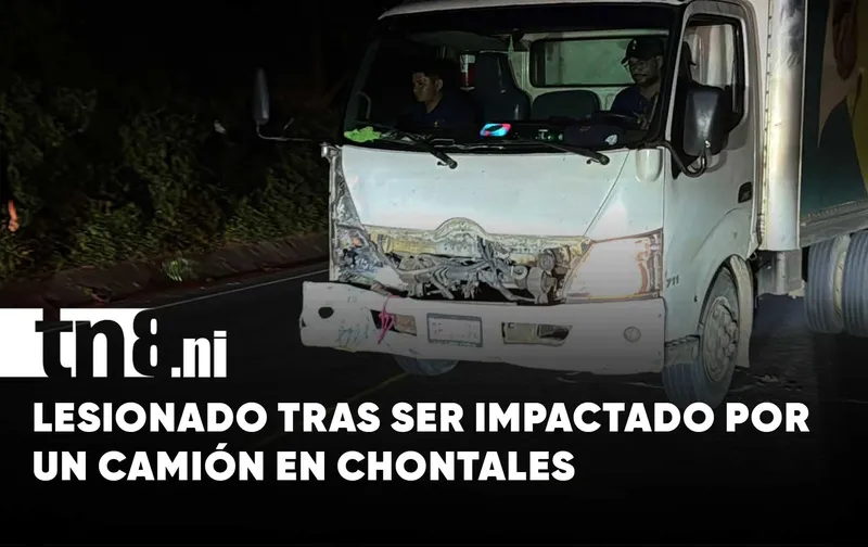 Camión repartidor embiste a motociclista en la vía Santo Tomás – Juigalpa