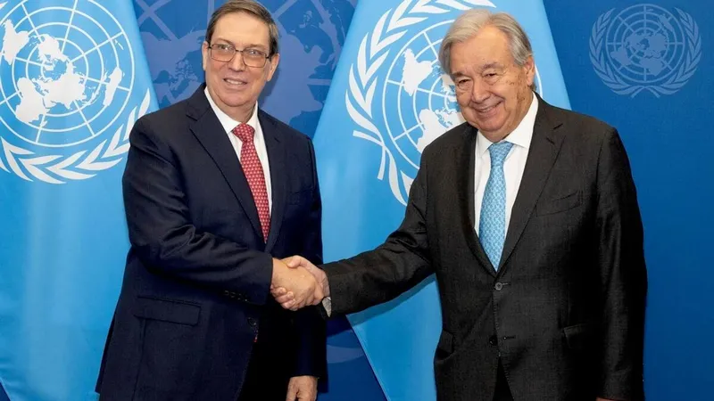 Canciller cubano dialoga con Guterres sobre situación en La Habana por bloqueo de EEUU