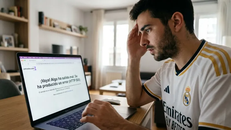 La web de Entradas.com lleva días fallando para algunos eventos y no hay nada que puedas hacer