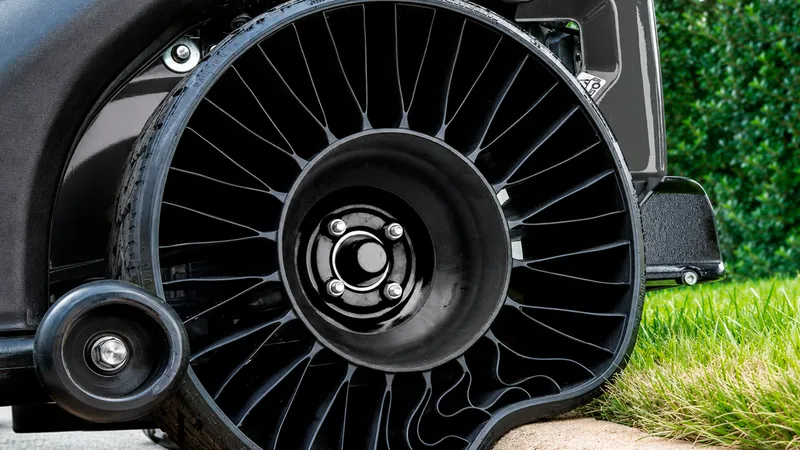 Michelin ha creado una rueda capaz de sobrevivir incluso a explosiones gracias a que no necesita aire: ahora quiere llevarla de la guerra a las carreteras