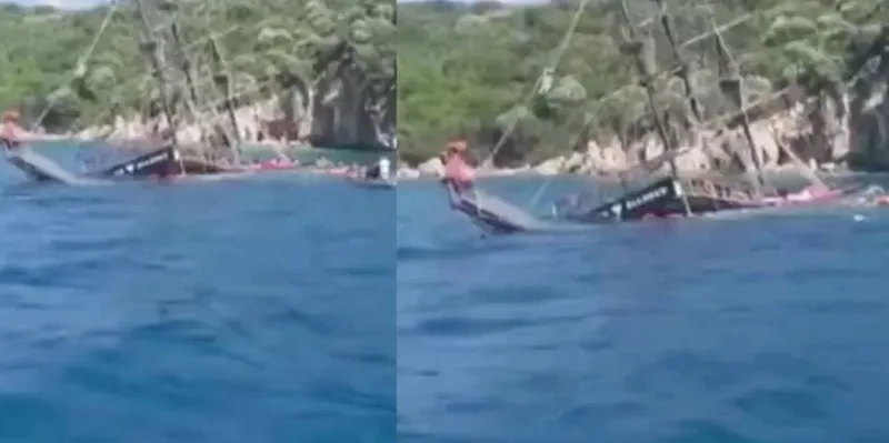 Momentos de terror: Barco turístico con 110 personas se hunde en Turquía
