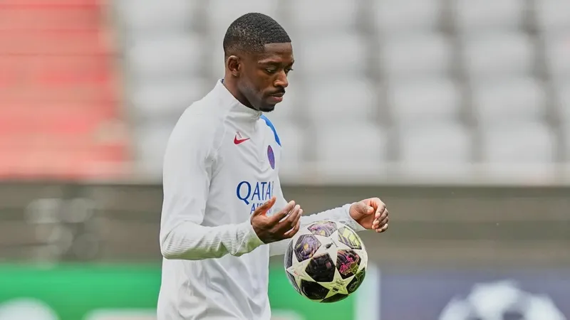 Preocupación en el PSG por lesión de Dembélé a dos semanas de la final de Champions League