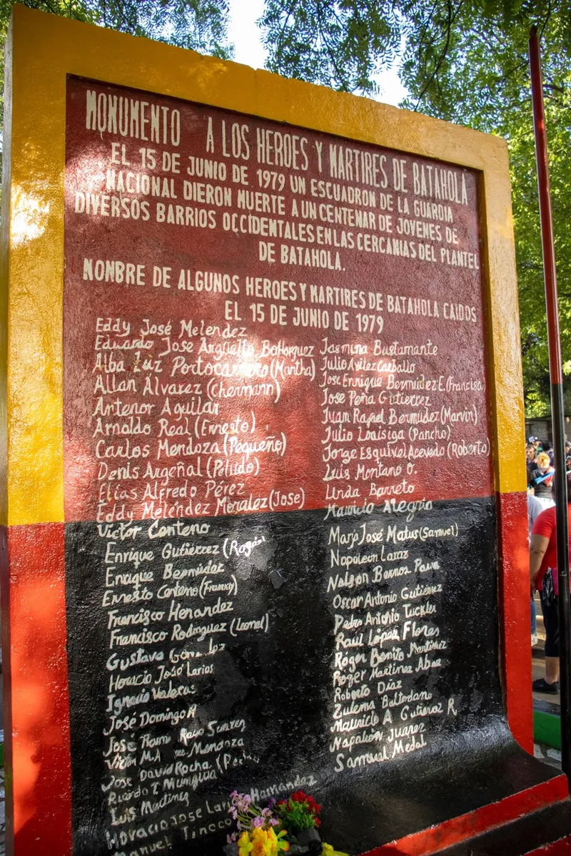 Rinden homenaje a los Héroes y Mártires de Batahola