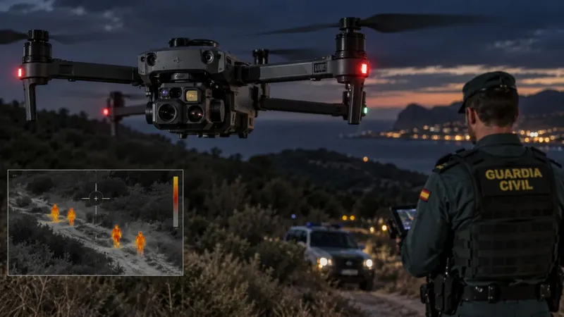 Estos son los nuevos ojos de la Guardia Civil: drones que ven de noche, detectan personas y tienen conexión 4G