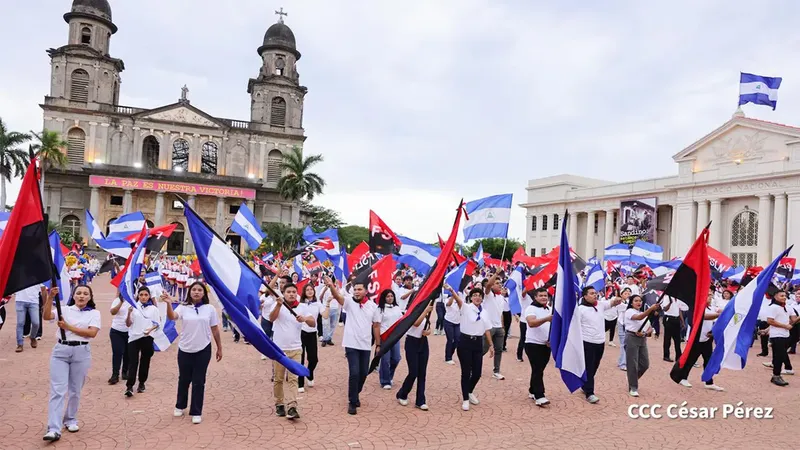 Juventud heroica proclama su compromiso con la independencia y soberanía de Nicaragua