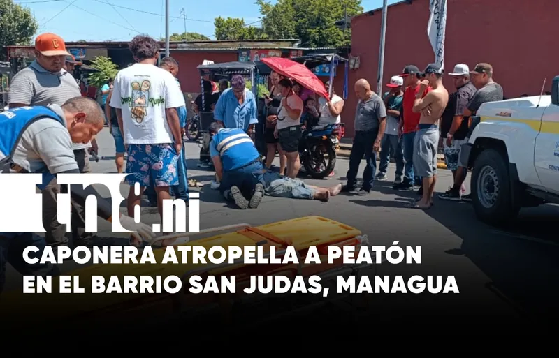 Accidente en San Judas: caponera atropella a hombre de 54 años
