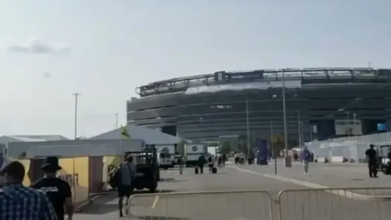 Caos y varias horas de cola en los accesos al MetLife Stadium por los estrictos controles de seguridad