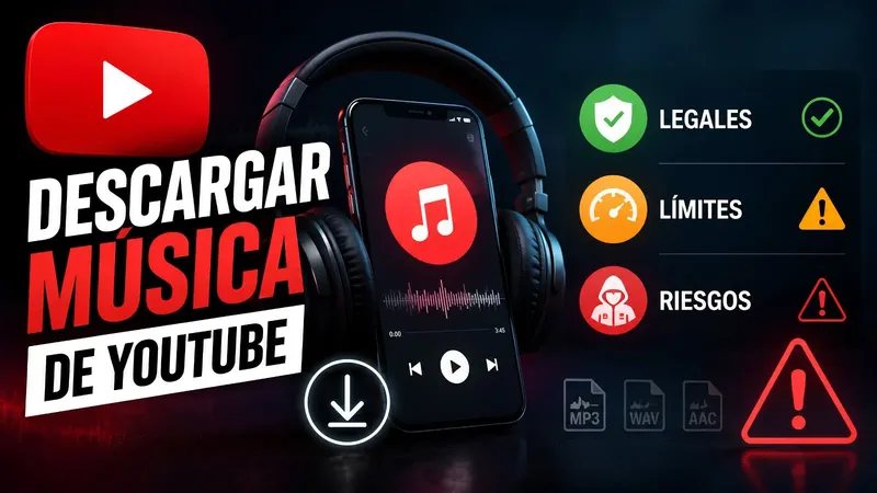 Cómo descargar música de YouTube: opciones legales, límites y riesgos de los MP3