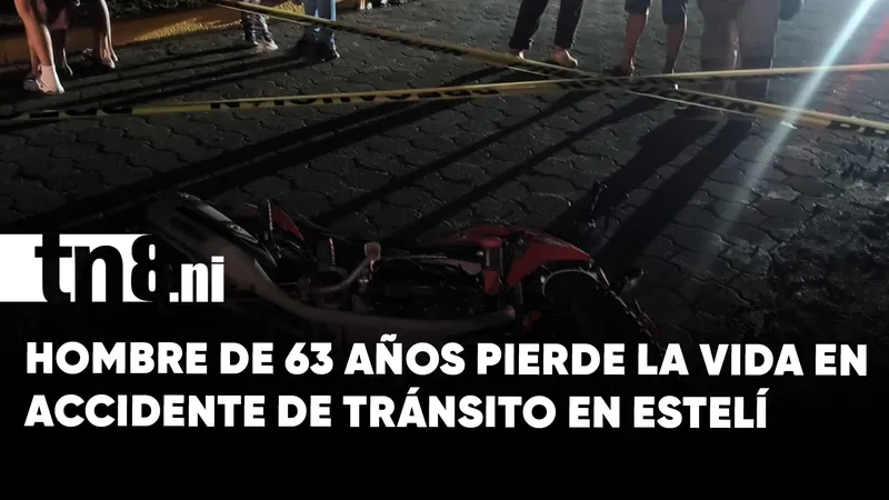 Tragedia en Estelí: adulto mayor fallece tras ser atropellado por motociclista