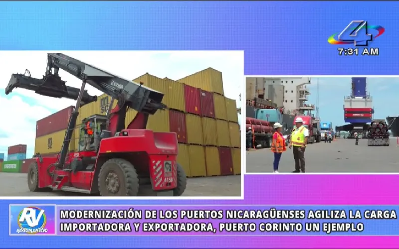 Puerto Corinto fortalece su capacidad y se consolida como motor del comercio de Nicaragua