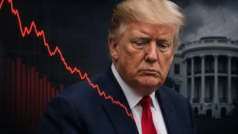 La popularidad de Trump cae a su nivel más bajo de sus dos mandatos presidenciales
