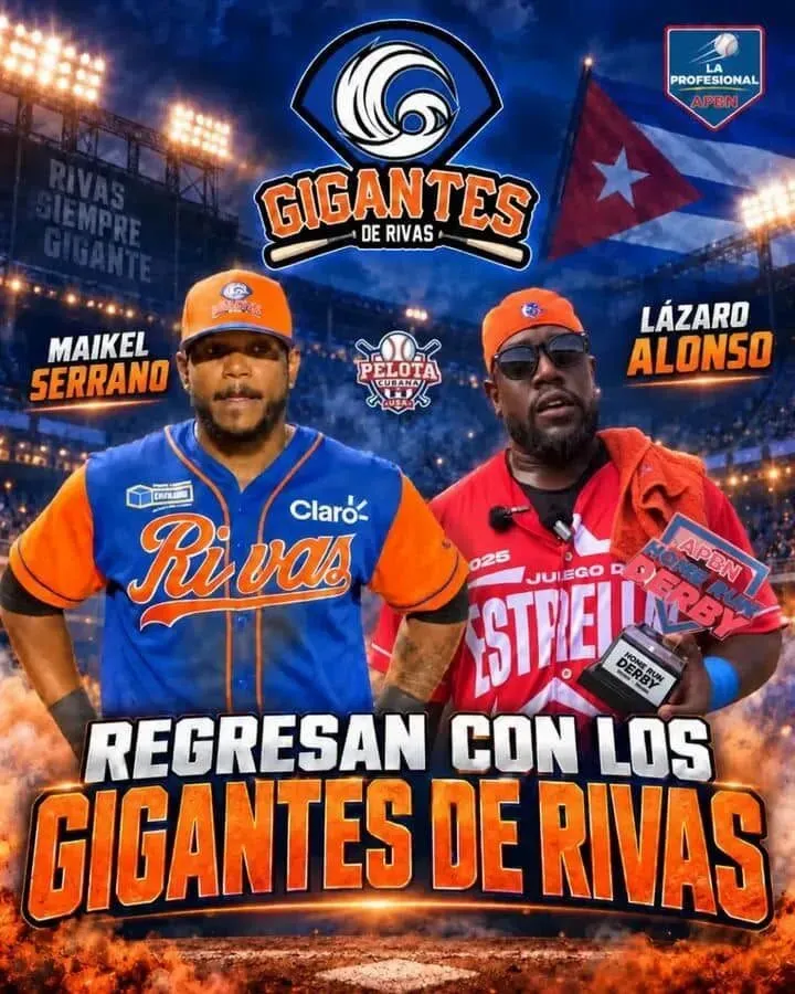 Los cubanos Alonso y Serrano regresan con los Gigantes de Rivas