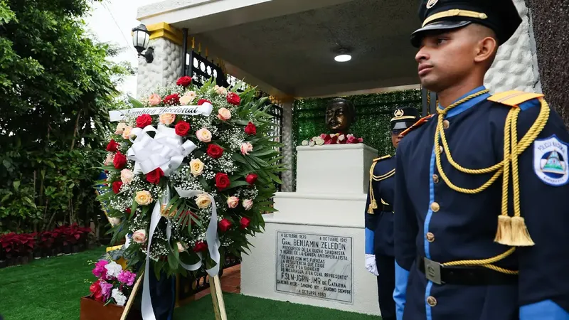 General Benjamín Zeledón recibe homenaje de la Asamblea Nacional en Catarina