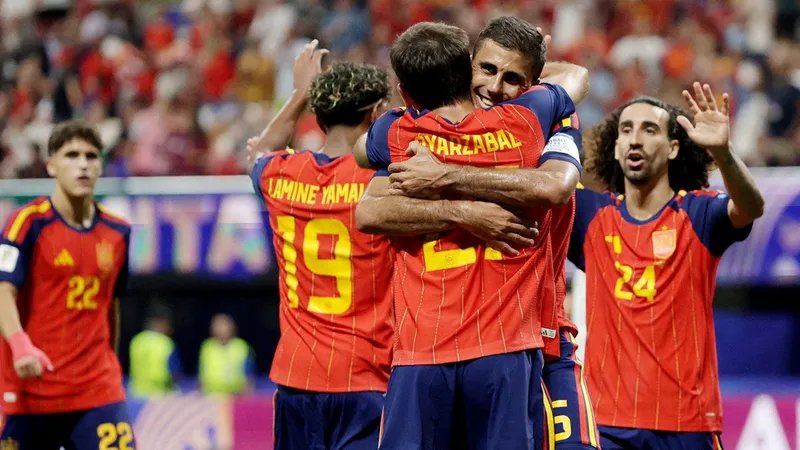 España despertó y aplastó a Arabia Saudita