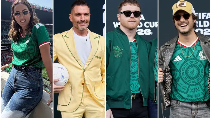 ¡México está de fiesta! 'Canelo' Álvarez, Jacky Bracamontes, Diego Boneta, Roberto Carlos... todos los famosos en la inauguración del Mundial 2026