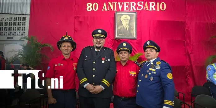 Bomberos Unidos celebra 80 años de servicio y compromiso con Nicaragua