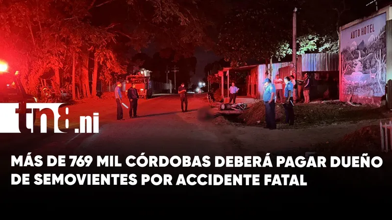 Dueño de semovientes deberá pagar más de 21 mil dólares por mortal accidente en...