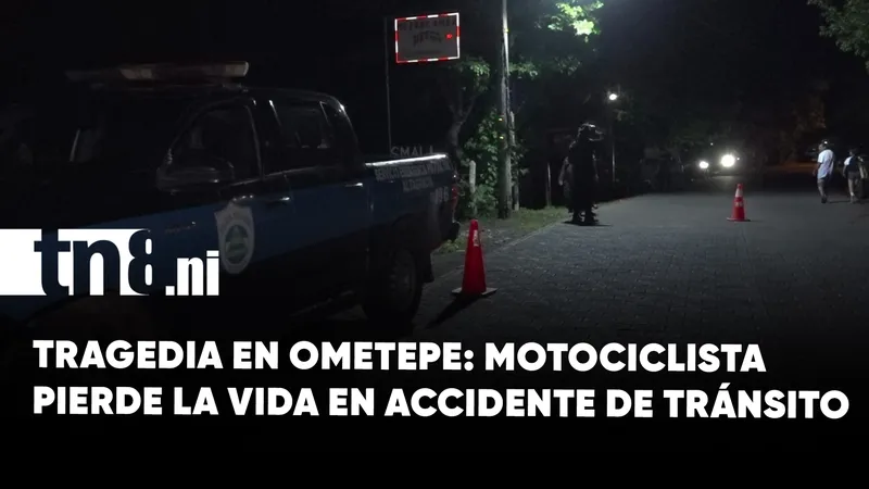 Motociclista fallece tras sufrir trágico accidente de tránsito en la Isla de Ometepe