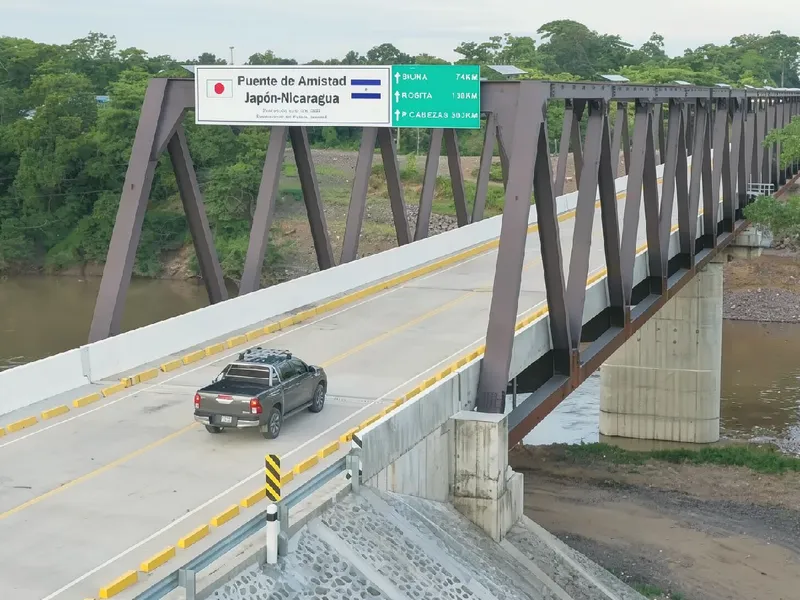 Mulukukú inaugura el puente Amistad Japón-Nicaragua con nueva infraestructura vial