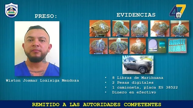 Incauta 24 libras de marihuana en dos operativos policiales en Estelí