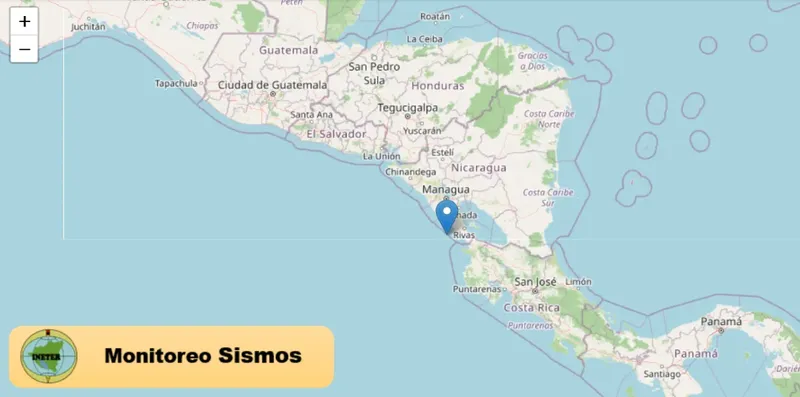 Temblor de 4.4 despierta a Managua, Rivas y el norte de Costa Rica