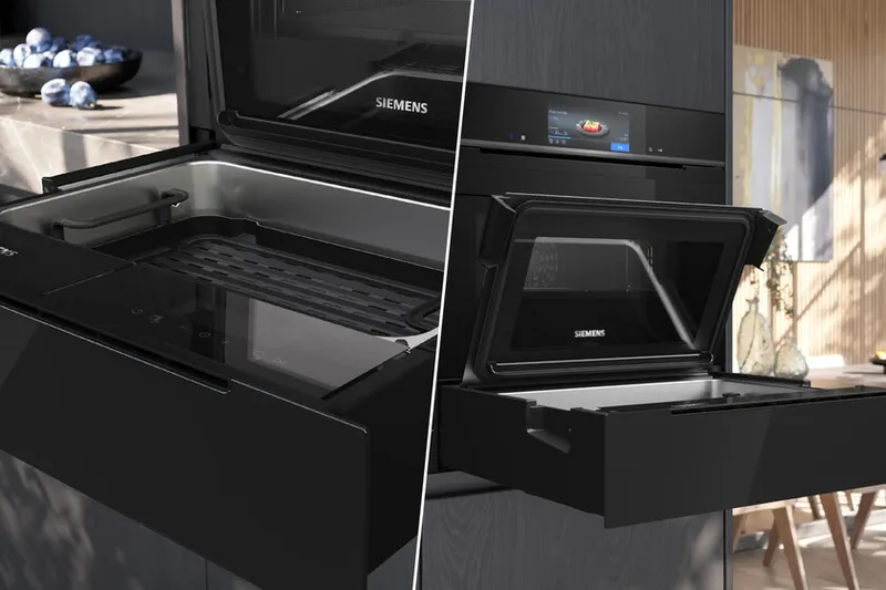 Siemens lanza un cajón de vapor encastrable: una ingeniosa solución para cocinar al vapor sin llenar la encimera de aparatos