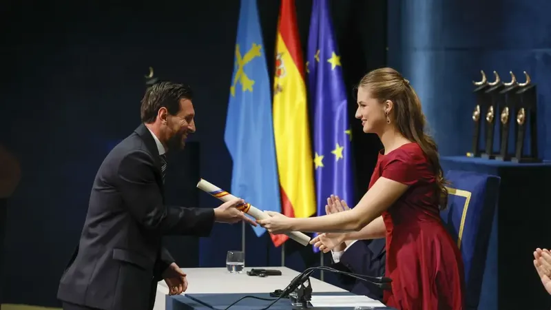 Leo Messi recoge el Premio Princesa de Asturias de los Deportes