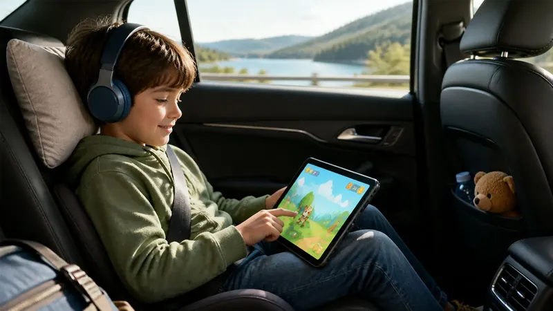 5 juegos para niños en el iPad que ayudan a evitar mareos en el coche al viajar
