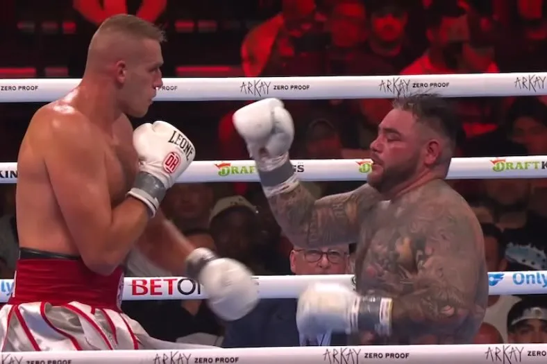 Damian Knyba arruina el regreso de Andy Ruiz Jr.