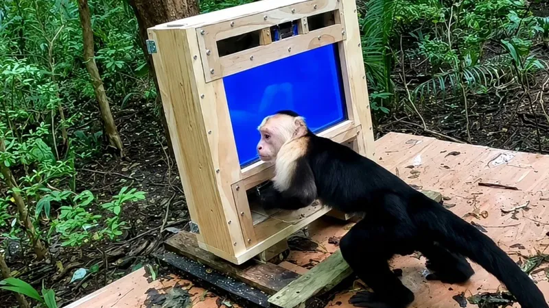 Instalaron un laboratorio con IA en medio de la selva y 16 monos capuchinos aprendieron a interactuar con él