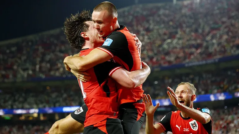 Asi fue 'el gol del milagro' para Austria en el último minuto