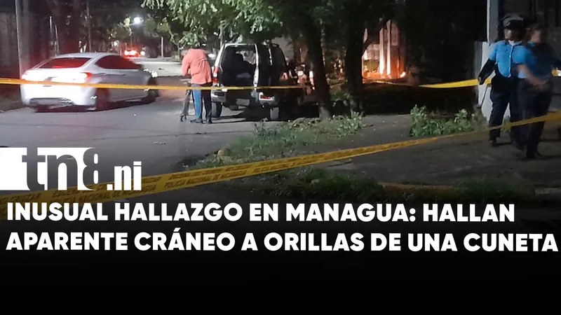 Misterioso hallazgo en Managua: encuentran aparente cráneo a orillas de una cuneta en Linda...