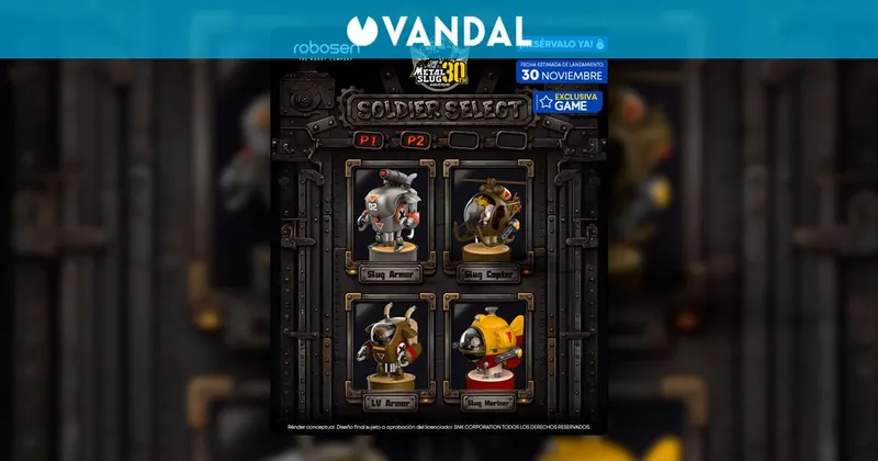 Descubre los nuevos Mini Robot Robosen de Metal Slug y resérvalos de forma exclusiva en GAME