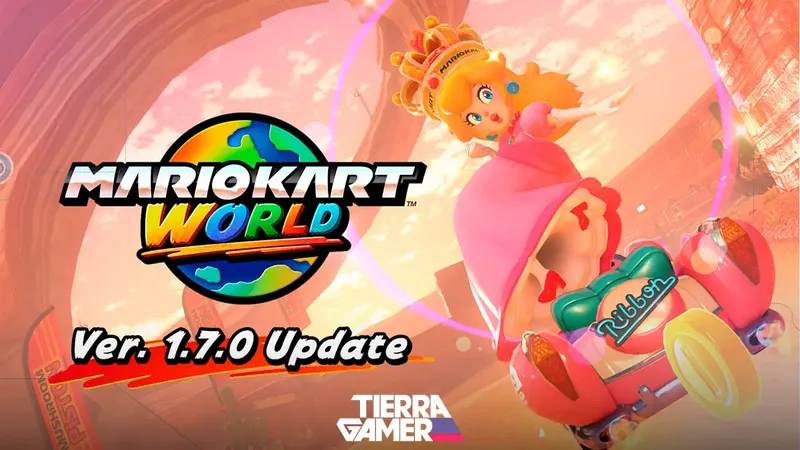 Mario Kart World recibe actualización gratis con nuevas rutas y stickers