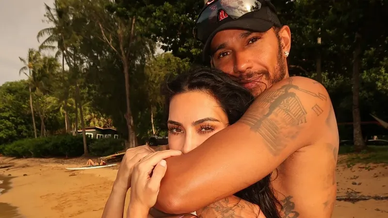 Kim Kardashian y Lewis Hamilton comparten las fotos de su verano de amor en Hawái