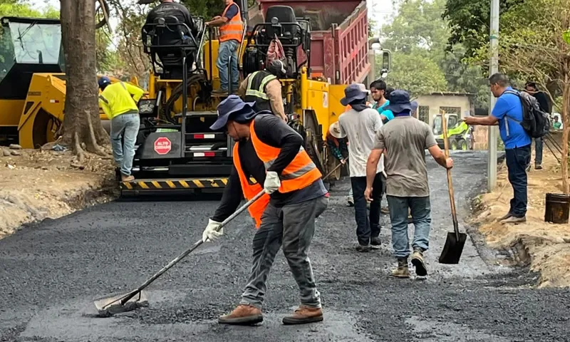 Calles asfaltadas en Managua alcanzan el 33.5% de ejecución
