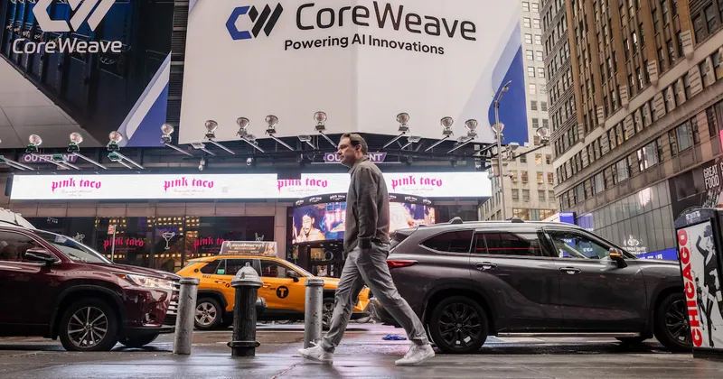 Las acciones de CoreWeave se disparan tras una fuerte demanda de IA que impulsa sus perspectivas