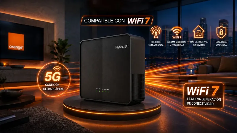 Orange ya tiene otro router 5G que es compatible con WiFi 7 para una parte de sus clientes