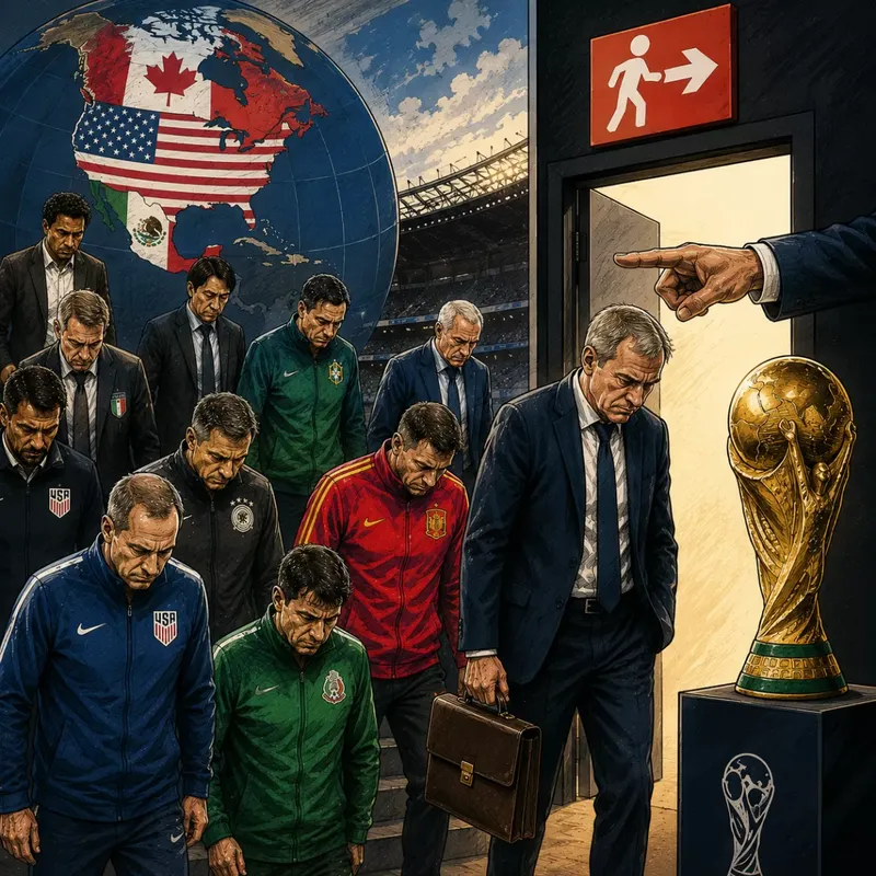 Mundial 2026 deja 12 técnicos despedidos tras eliminaciones