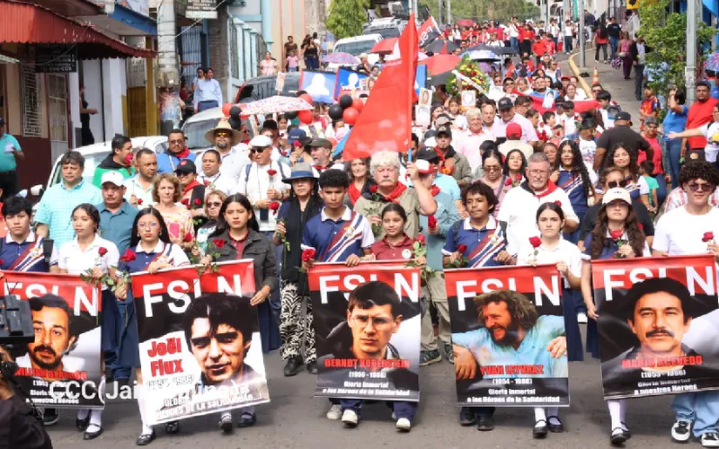 Nicaragua honra a los Héroes de la Solidaridad Internacional con la Revolución