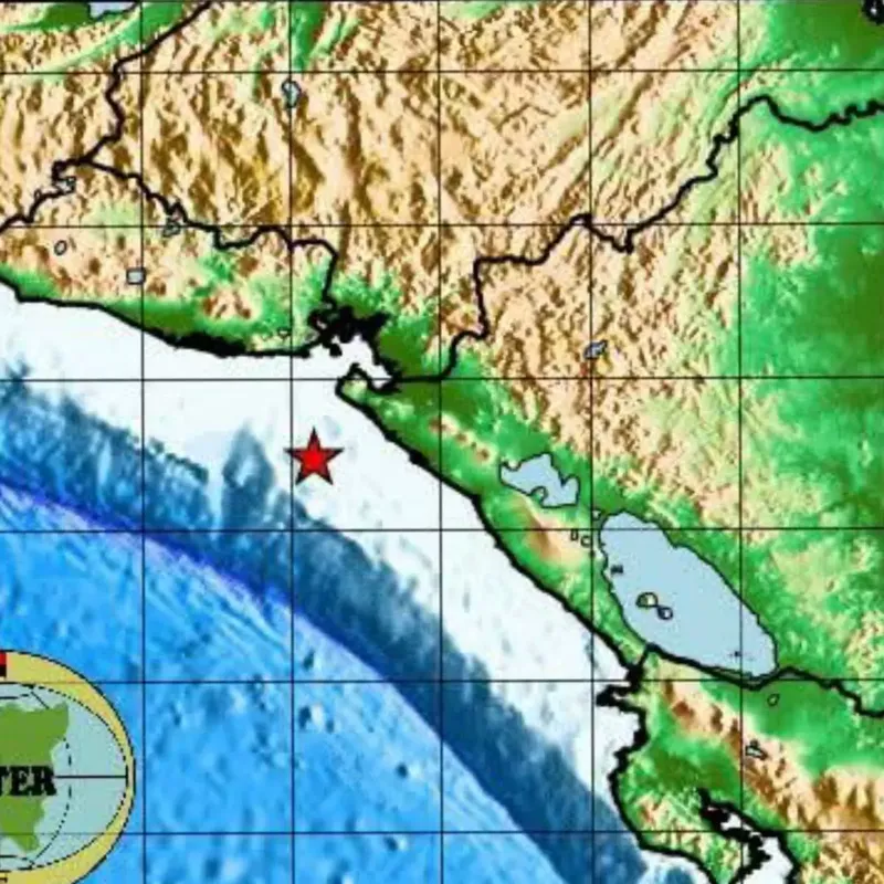 Sismo de 4.8 sacude el Pacífico frente a Chinandega