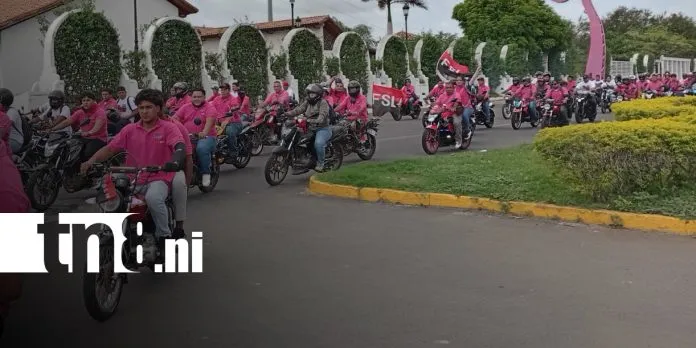 Más de 700 motociclistas del sector transporte participan en Repliegue Táctico a Masaya