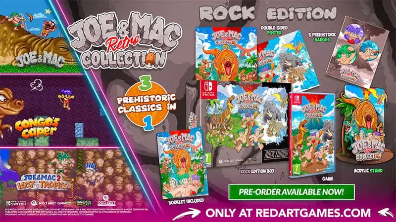 JOE & MAC RETRO COLLECTION llegará en formato físico