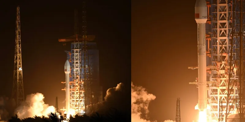 China lanza con éxito un nuevo grupo de satélites desde Hainan
